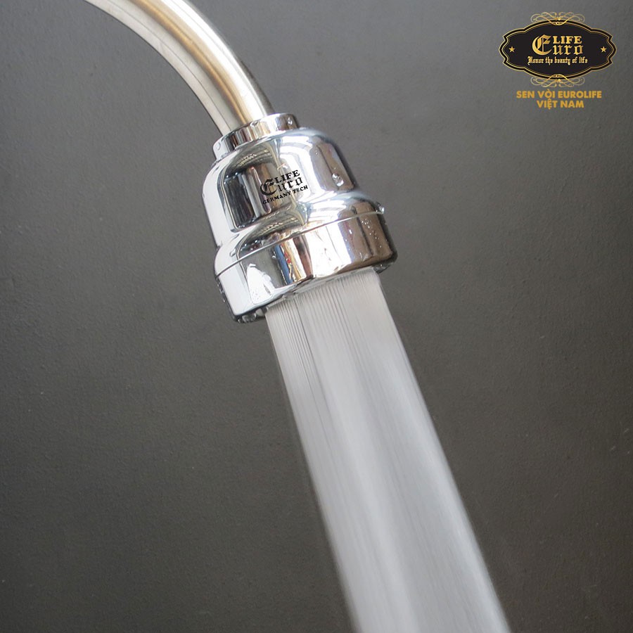 Đầu vòi tăng áp 3 chế độ chảy mạ Chrome  Eurolife EL-TA03