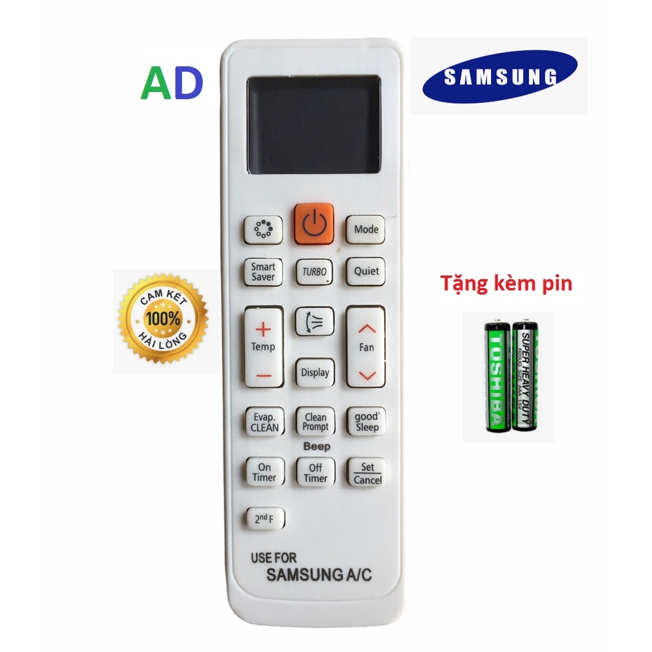 Điều Khiển điều hòa Samsung INVERTER DB93-14195F - remote từ xa máy lạnh Samsung các loại model khác nhau