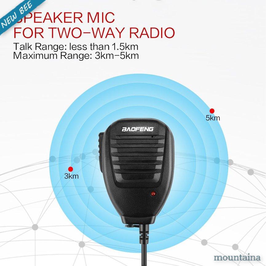 Mic 2 Chiều Cho Bộ Đàm Baofeng Bf-888s Uv-5r Uv-5ra Uv-5rb Uv-5rc Uv-5re