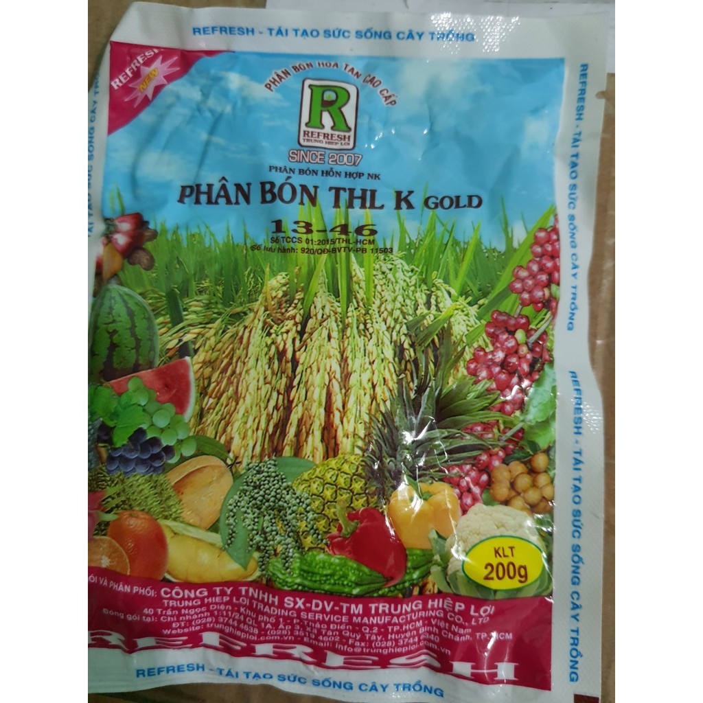 Phân Bón Kích-Thích Ra Hoa Đậu Trái Tập Trung -200G