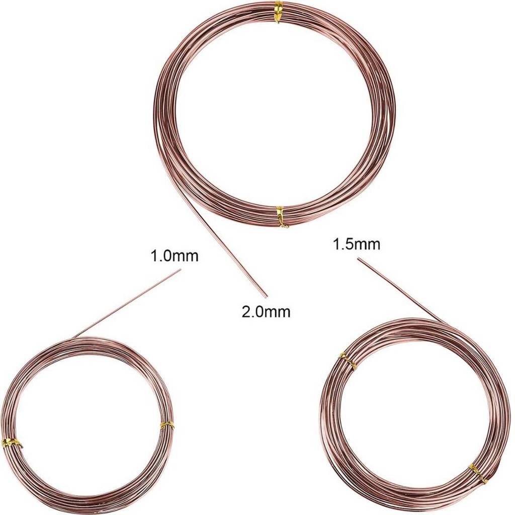 NICKOLAS 9 Cuộn Dây Cột Cây Cảnh 1mm 1.5mm 2mm