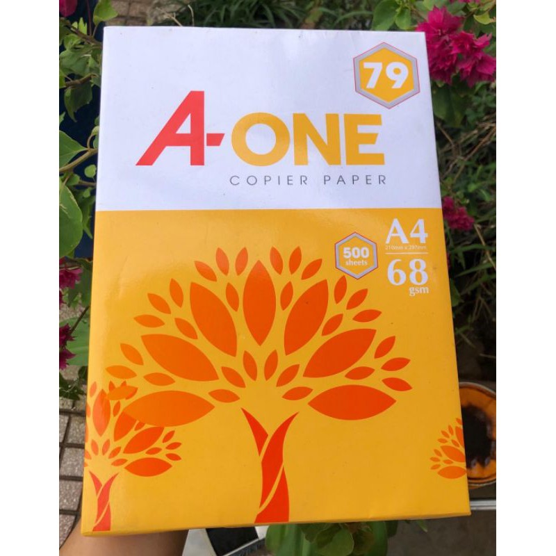 Giấy photo A4 500 tờ A-one định lượng 68gms