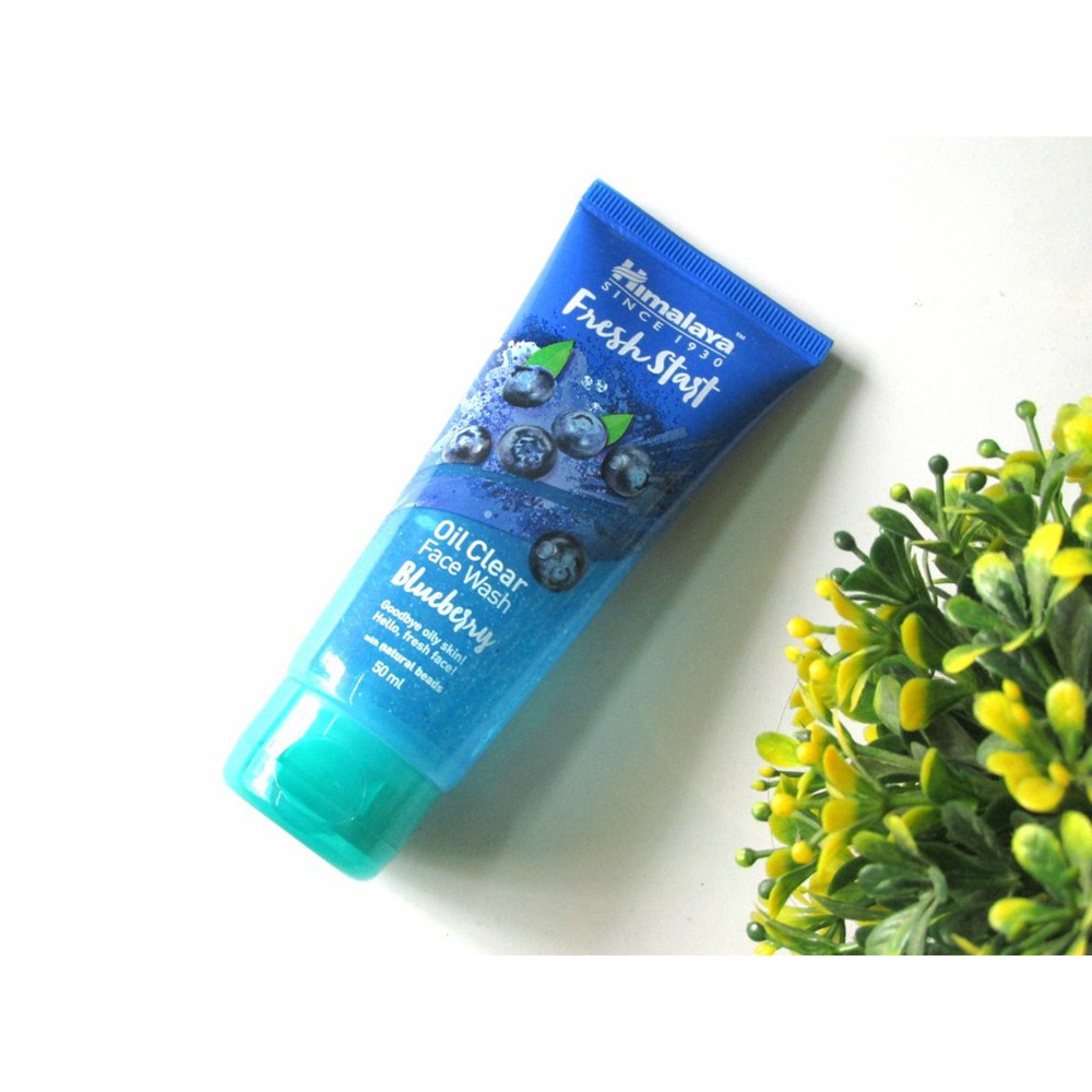 Sữa rửa mặt kiểm soát dầu, chống lão hóa Himalaya Fresh Start Oil Clear Blueberry Face Wash 100ml