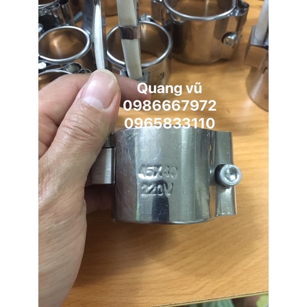 Vòng ốp nhiệt ,vòng gia nhiệt phi 50 phi 55 phi 60 cao 30-40-50 220v