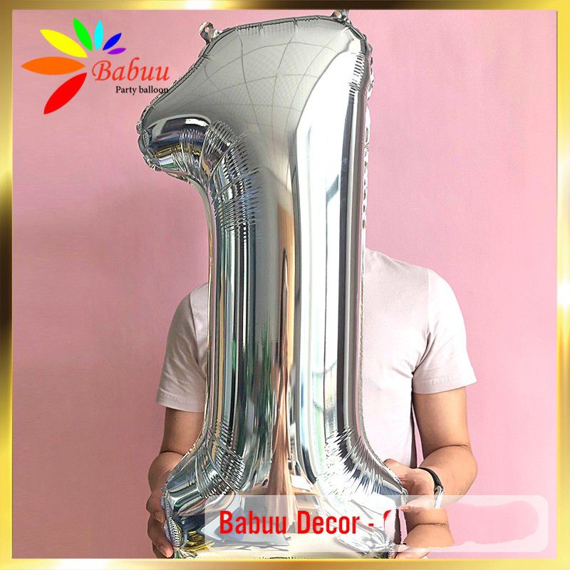 Bóng số đại 32 inch màu bạc