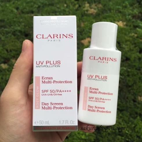 Kem chống nắng Clarins UV Plus SPF50 50ml màu Rosyglow 50ml - Ads.cosmetics