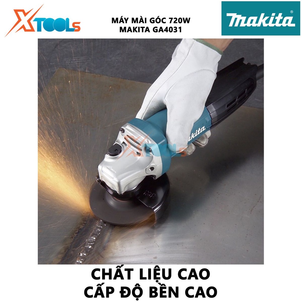 Máy mài góc Makita GA4031 | máy mài cầm tay công tắc đuôi công suất 720W tốc độ không tải 11000 rpm [CHÍNH HÃNG]