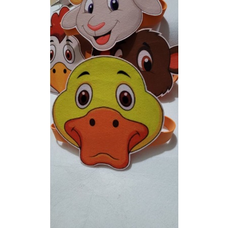 Mũ hoá trang con vật làm bằng vải nỉ, giá : 20k/ cái