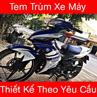Tem Trùm Exciter 135 Xanh Trắng MX