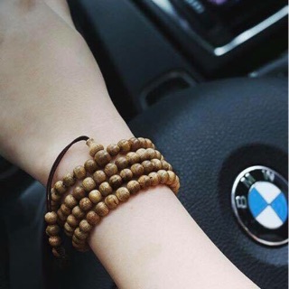 Chuỗi trầm hương 108 hạt 6ly (mua 2 vòng tặng kèm 1 vòng tay trầm hương trị giá 299k)