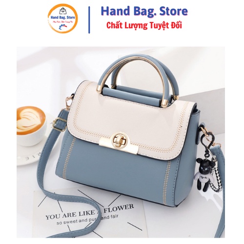 Túi Xách Nữ Công Sở Thời Trang Hàn Quốc Có Dây Đeo Vai - Túi Đeo Chéo Nữ - Chất Da Pu Cao Cấp - Size 22cm - Mã QH219
