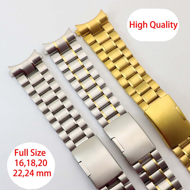 Dây Đeo Thay Thế Bằng Thép Không Gỉ Cho Đồng Hồ Thông Minh 16 / 18 / 20 / 22 / 24mm
