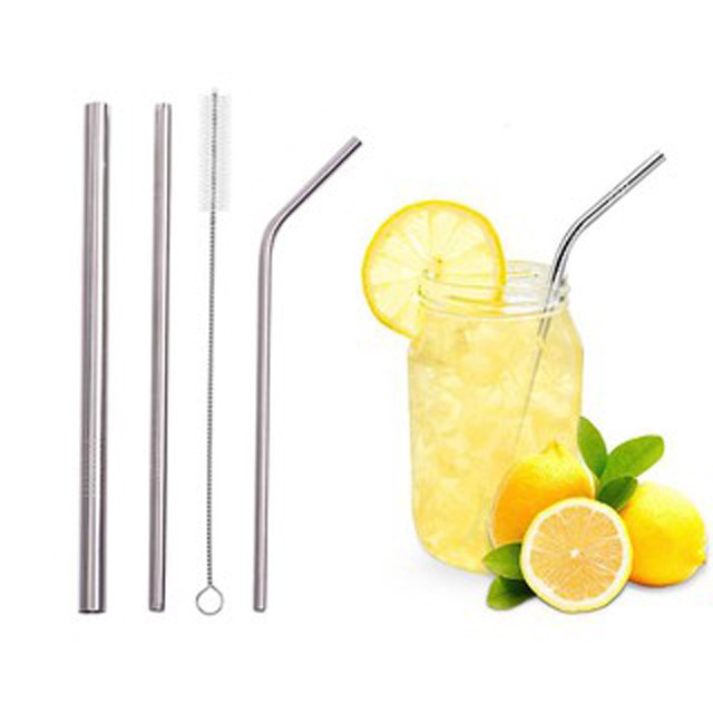 Hộp 3 ống hút inox 304 kèm que cọ rửa