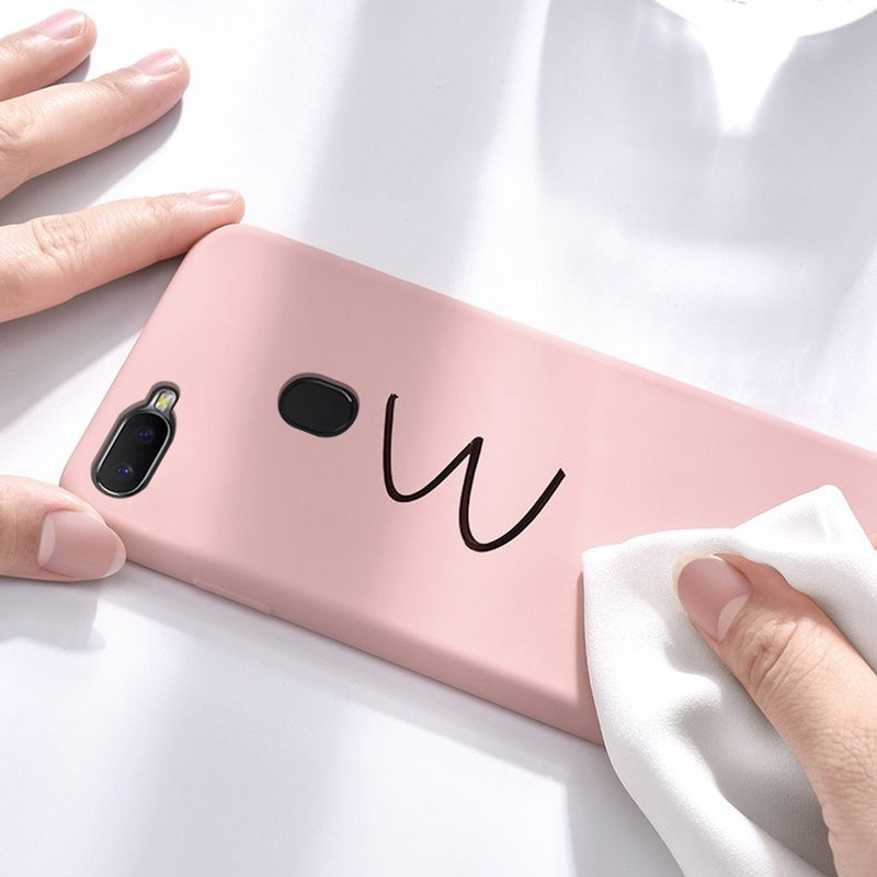 Ốp Điện Thoại Bằng Silicone Màu Trơn Cho OPPO F11 F9 Pro F5 Youth F1s Realme c3 Lite
