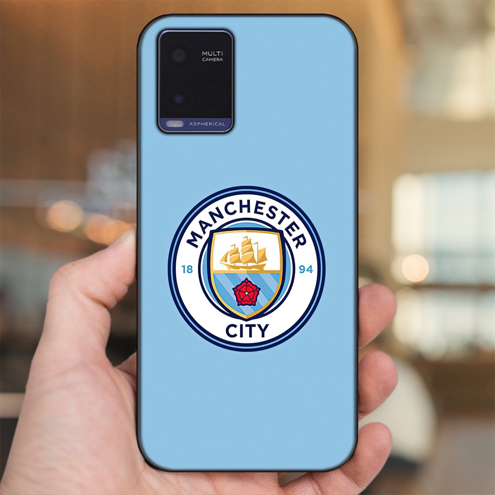 Ốp lưng Vivo Y21 viền đen in hình Manchester City MC