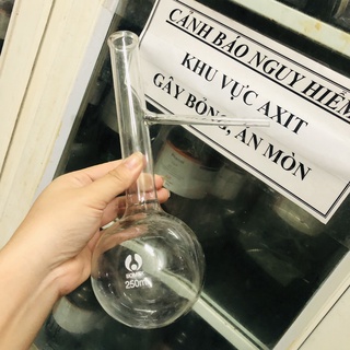 Bình cầu đáy tròn có nhánh 250ml