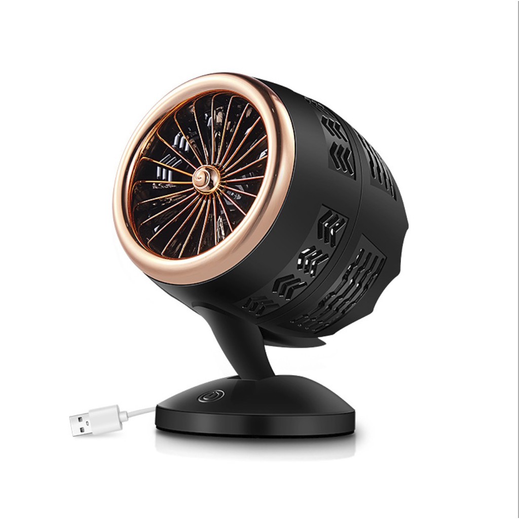 Quạt TurboFan để bàn USB Contracted Style (BlackGold  WhiteSilver) - Home and Garden