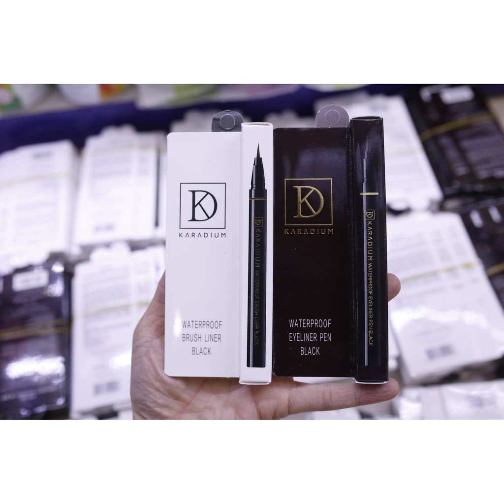 Bút Dạ Kẻ Mắt Karadium Waterproof Eyeliner Pen Black