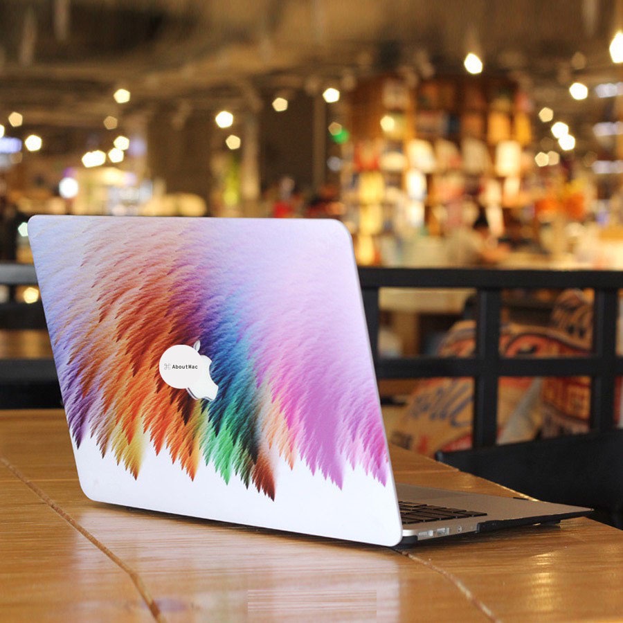 Ốp Mácbook hình Lông Vũ ( tặng phủ phím ngẫu nhiên + nút chống bụi )