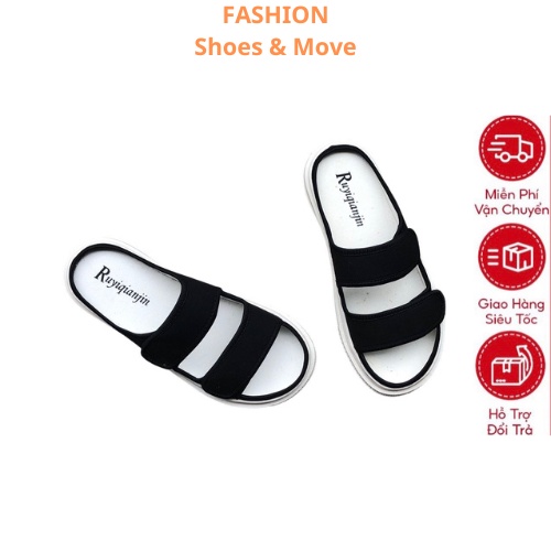 Dép Quai Ngang Nữ Thời Trang Cao Cấp Đế Bánh Mì Cao 3cm Chống Trơn Trượt Kiểu Dáng Thể Thao Chuẩn From Bản Đẹp