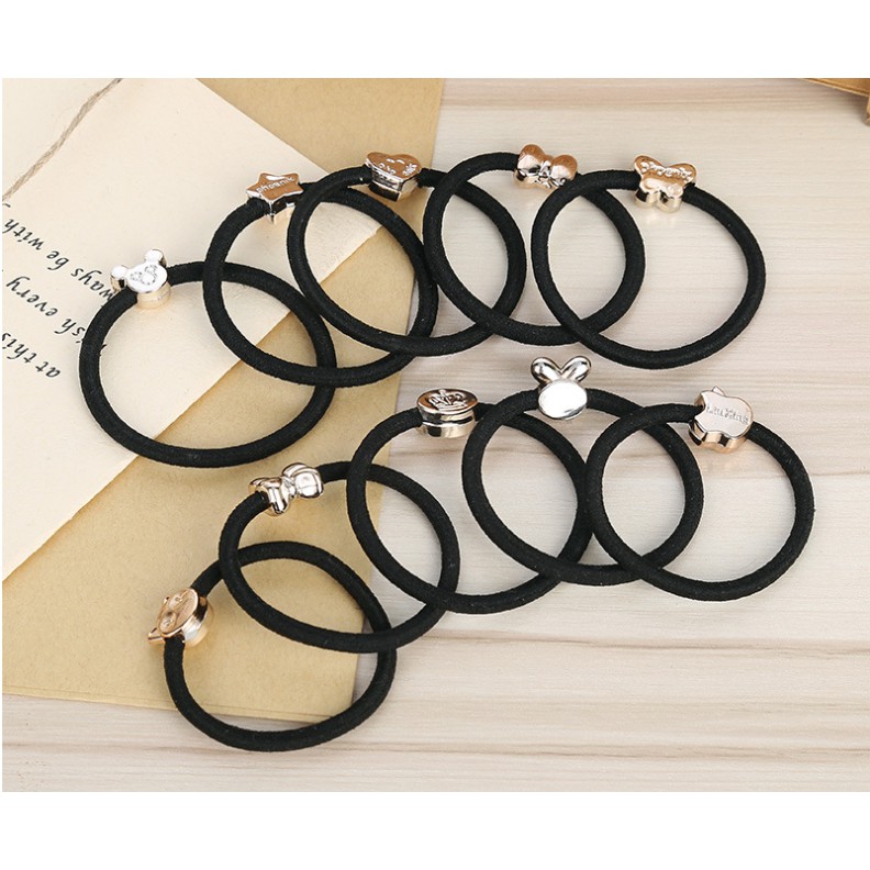 1 Dây Chun Buộc Tóc Siêu Dai Nhiều Màu Sắc Xinh Xắn Phong Cách Hàn Quốc - Hàng Hot Trend