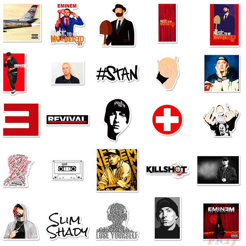 ❉ Eminem Series 02 HipHop Rapper Singer Stickers ❉ 50Pcs/Set DIY Fashion Waterproof Doodle Decals Stickers