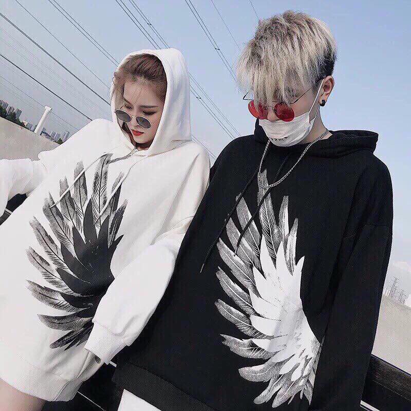 Áo khoác nỉ Hoodies nam nữ mẫu cánh chim | BigBuy360 - bigbuy360.vn