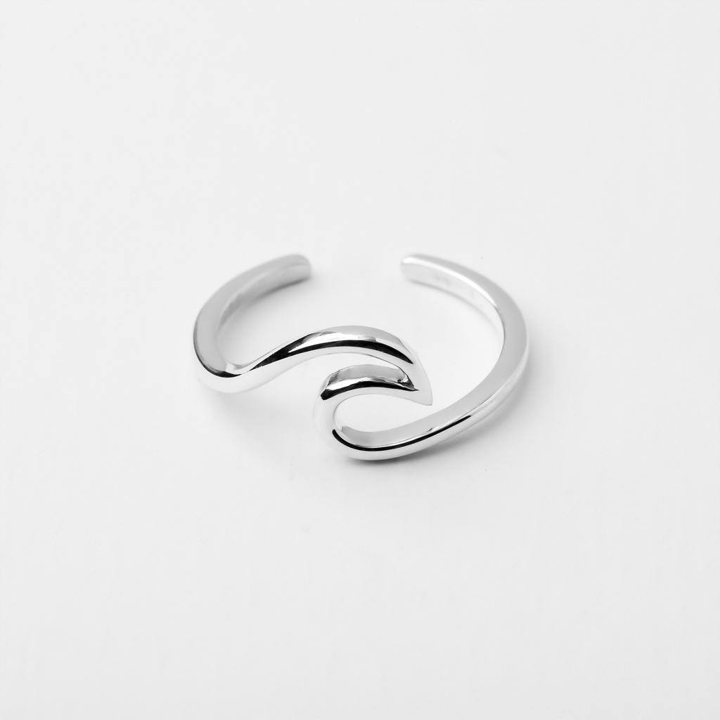Nhẫn Ngón Út-Ngón Chân Bạc 925-KaT Jewelry-Sóng Biển Cá Tính