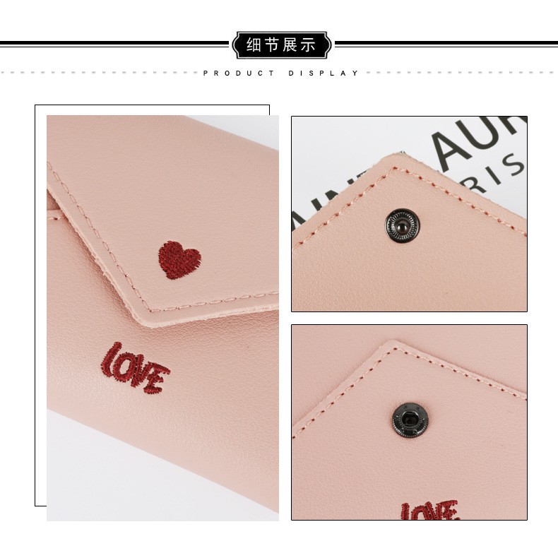 Ví mini dáng bì thư tình yêu dễ thương da mềm size 12.5 | BigBuy360 - bigbuy360.vn