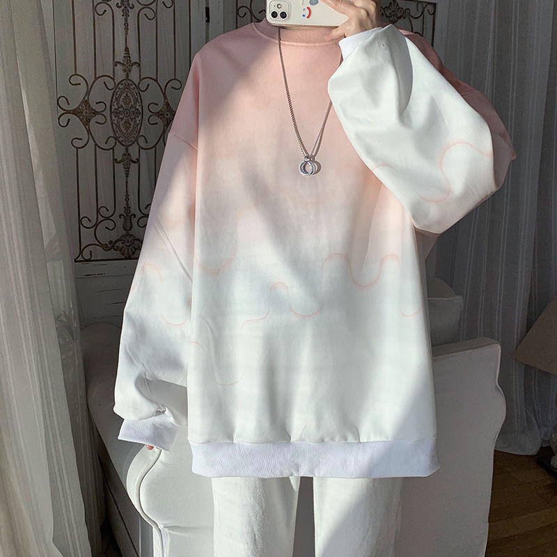 Áo khoác hoodie nhuộm màu thời trang thu đông sành điệu cho nam nữ