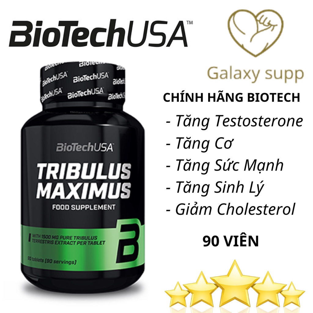 BiotechUSA Tribulus Maximus - Tăng Testosterone 90 Viên