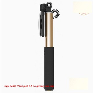Gậy chụp ảnh selfie kết nối jack 3.5 Rock kèm gương cao cấp