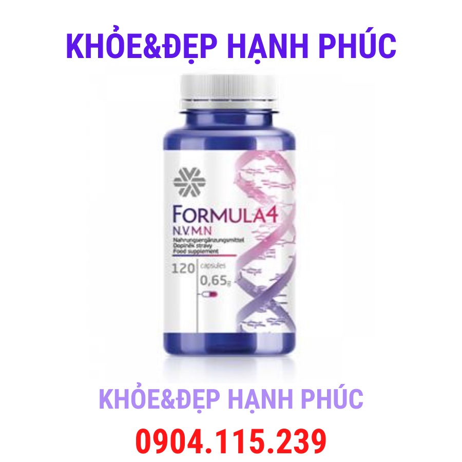Viên uống chống oxy hóa, phục hồi tế bào khỏe mạnh Formula 4 - 120 viên/hộp