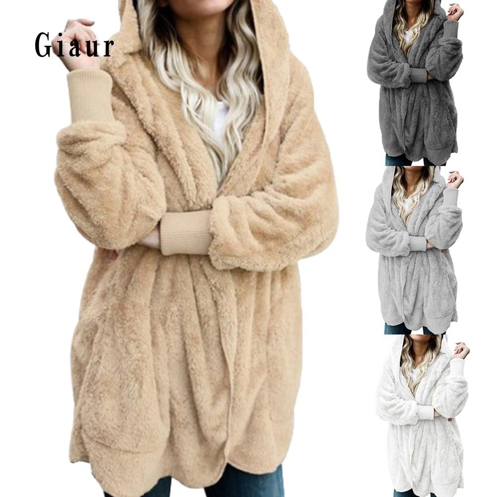 Áo khoác Cardigan giả lông thú thời trang giaur cho nữ