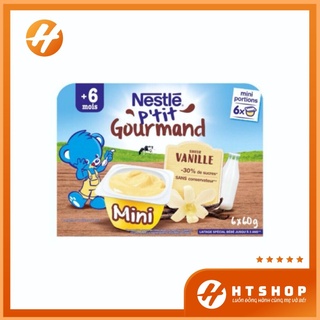 (HSD: 4/2023 ) Váng Sữa Nestle Vị Vani Nội Địa Pháp Thơm Ngon Bổ Dưỡng Cho Bé Từ 6 Tháng Vỉ 6 Hộp x 60Gram