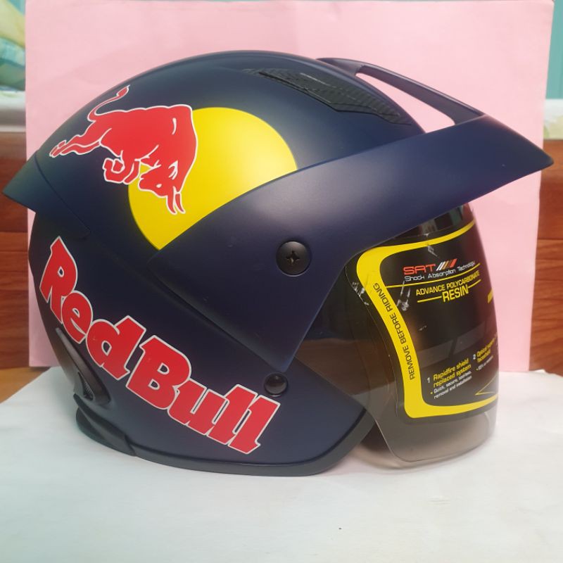 Nón bảo hiểm 3/4 mã M134 Redbull size XL