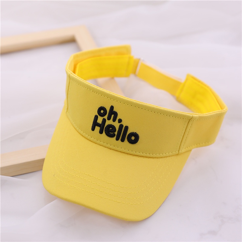 Mũ Cotton Mềm Hở Đầu Chống Nắng Dễ Thương Cho Bé