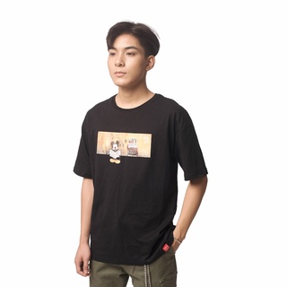  Áo Thun BOO Nam Nữ Unisex Oversize Dáng Rộng 100% Cotton Cao Cấp Màu Đen Cá Tính In Hình Mickey