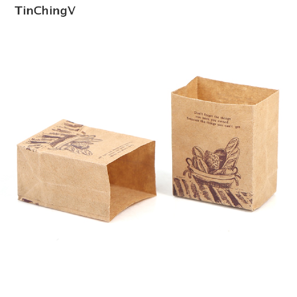 1 Túi Giấy Kraft Đựng Bánh Mì Trang Trí Nhà Búp Bê