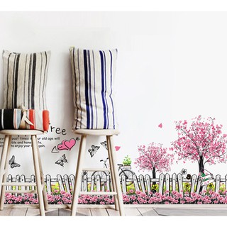 Decal Dán Chân Tường Happy Tree Đáng Yêu