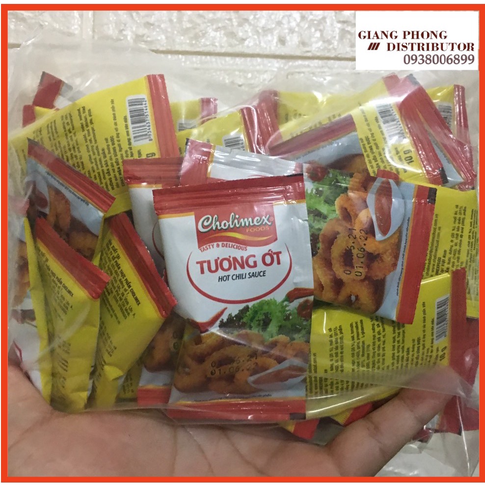 Tương ớt Cholimex gói 10g - Bịch 50 gói