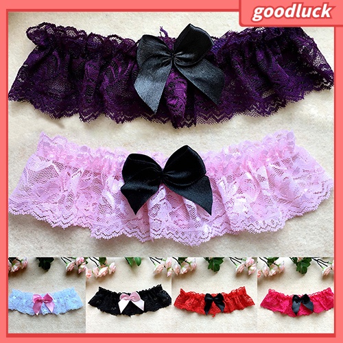 Đai ren đeo đùi đính nơ đáng yêu cho nữ