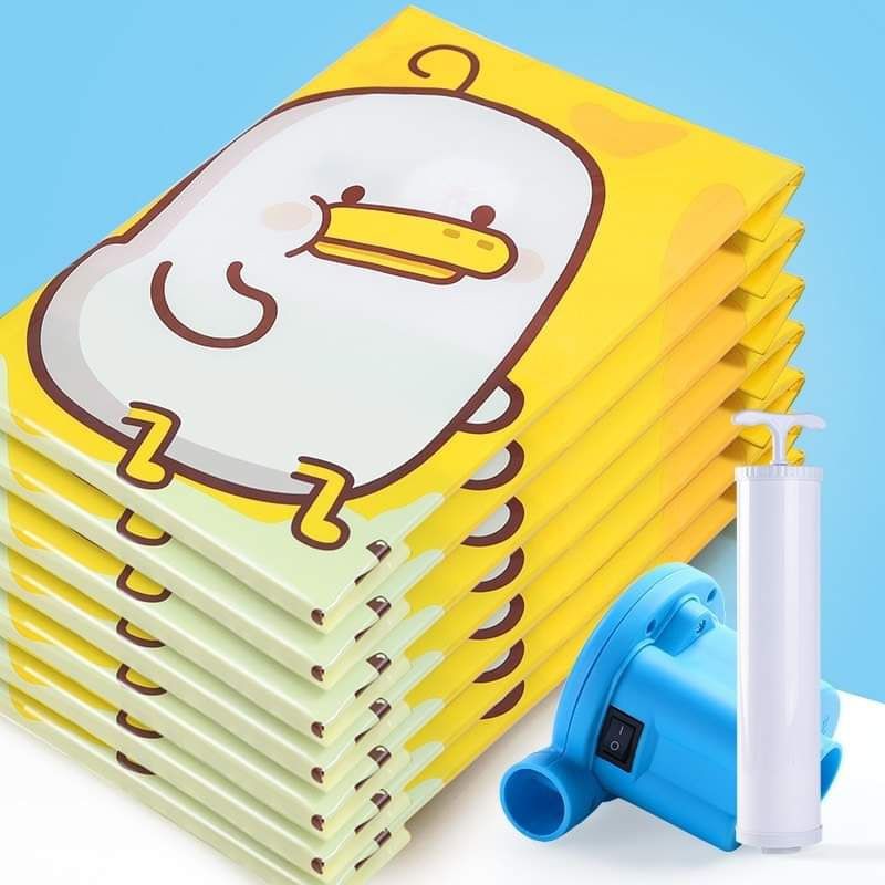set túi đựng quần áo, chăn màn