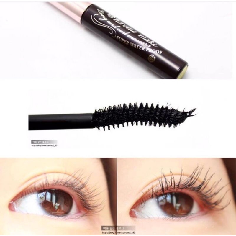 Mascara kiss me hàng auth chống nước, dày mi, dài mi &amp; tạo mi cong không lem