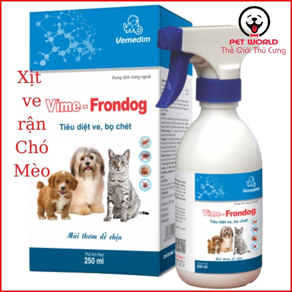 Xịt ve rận Vime - Frondog siêu an toàn dành cho Chó Mèo