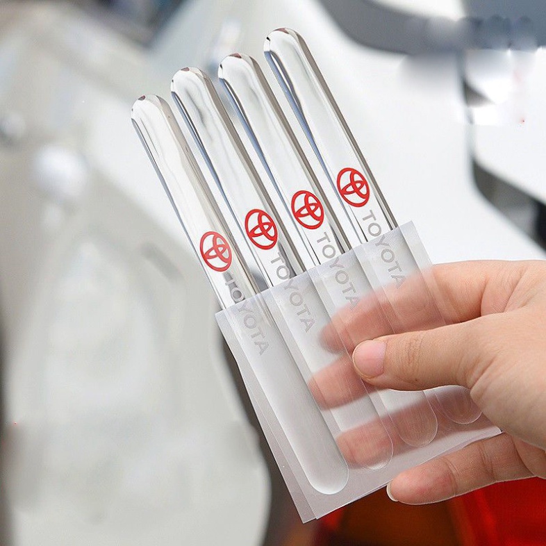 Bộ miếng dán hõm cửa tay nắm ô tô , miếng dán silicon chống trầy xước hõm cửa oto, xe hơi đủ các hãng xe