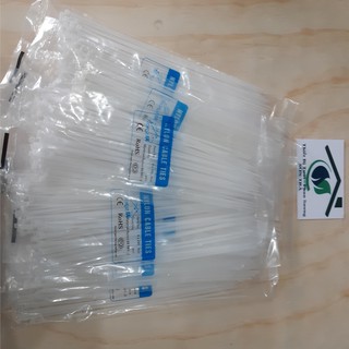 Dây rút nhựa 20cm màu trắng