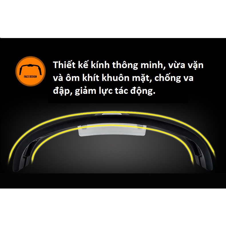 Kính đá bóng, kính thể thao bảo hộ đa năng 2 in 1 phù hợp mọi kích cỡ, chống va đập chấn thương với đệm silicone êm ái -