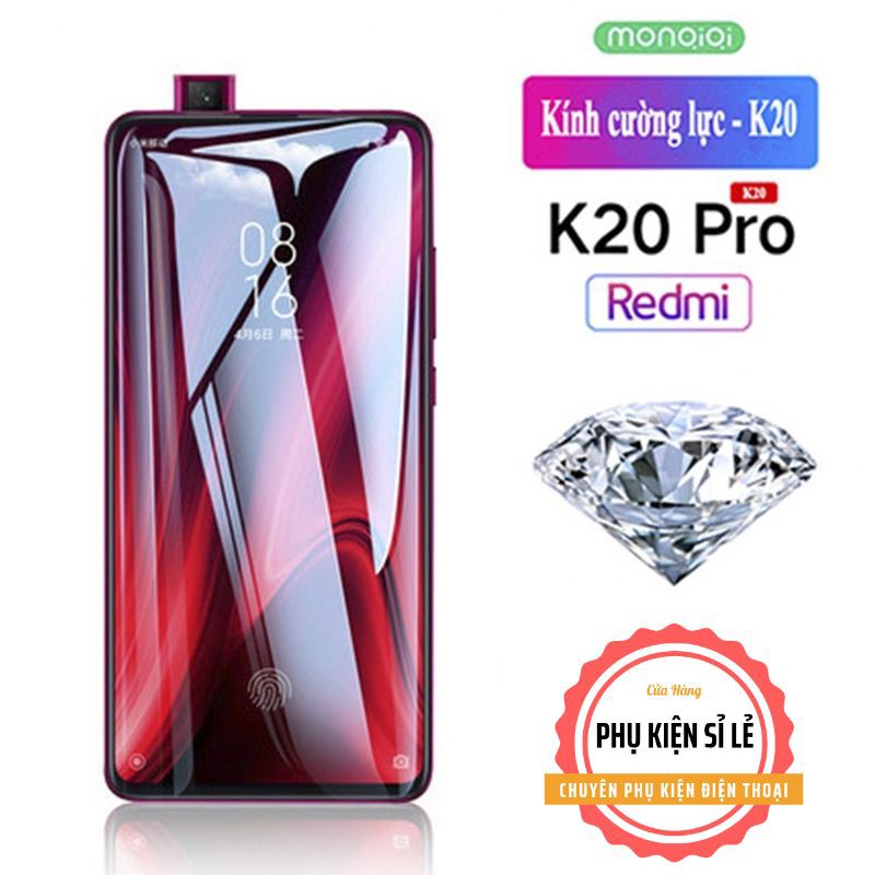 Kính Cường Lực Monqiqi Xiaomi Redmi K20/ K20pro/ Mi9t/ Mi9tPro ( Có Khung Dán Hỗ Trợ )