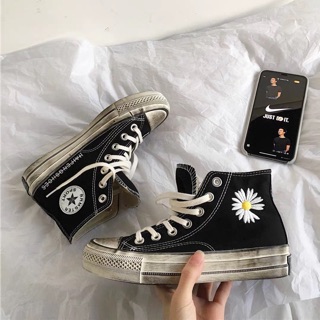 [ORDER] Giày cổ cao bẩn hình hoa cúc đủ size nam nữ